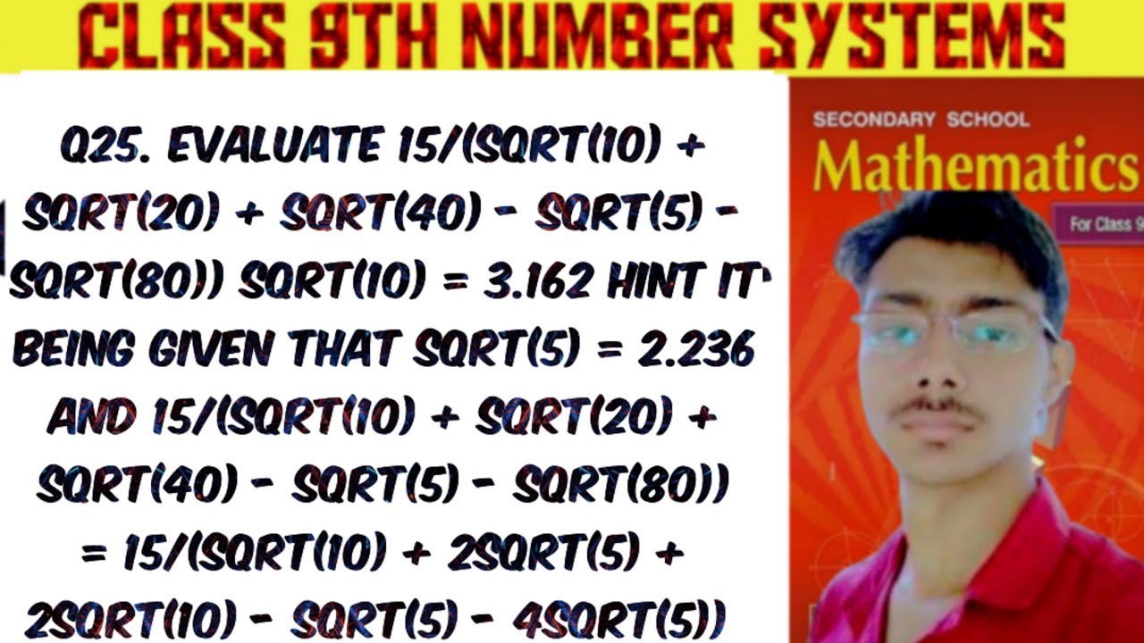 Q25 EVALUATE 15 SQRT 10 SQRT 20 SQRT 40 SQRT 5 SQRT 80 Q25 EVALUATE 15 SQRT 10 SQRT 20 SQRT 40 SQRT 5 SQRT 80