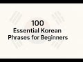 100 Essential Korean Phrases For Beginners 100 Essential Korean Phrases For Beginners