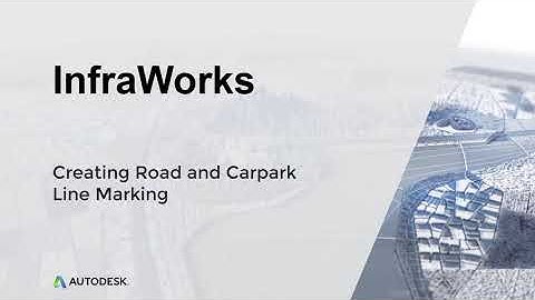 Tech Thursday: InfraWorks Creating Road And Car Park Line Marking