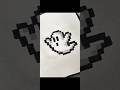 GHOST PIXEL ART | EASY PIXEL ART | JINSIYA HERE #artandcraft
