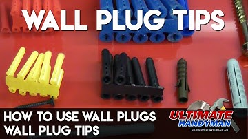 How to use wall plugs | wall plug tips