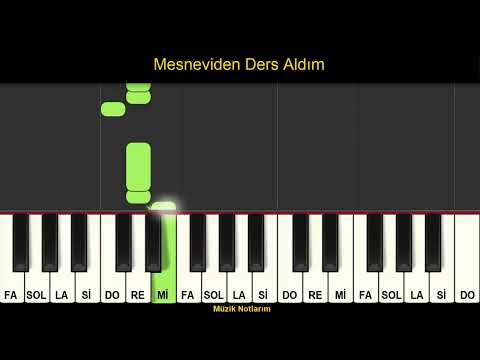 Mesneviden Ders Aldım Melodika Org Notaları