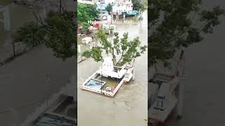 Hyderabad:-Floods Heavy Rain Lash City Musi River #rain #city #flood #hyderabad #heavyrain