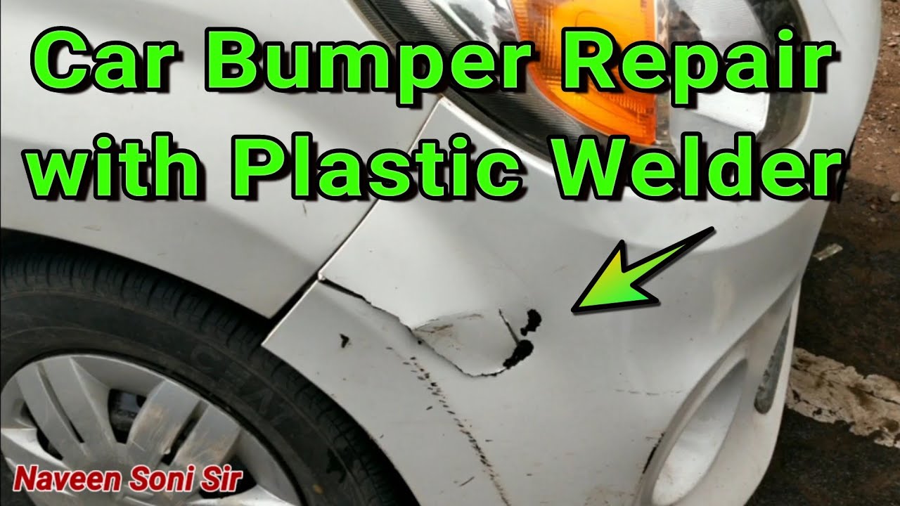 Bumper Repair with Plastic Welder। Crack Bumper। Broken Bumper Repair