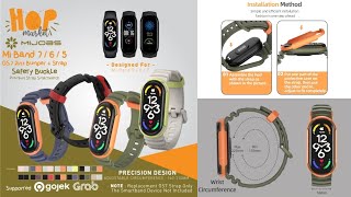 MIJOBS GS7 Rubber Strap with Bumper Case Cover for Xiao Mi Band 7:6:5 screenshot 4