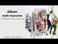 Album With Macrame And MimiCut Die-Cut Elements