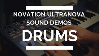 Novation Ultranova - Drum Sound Demos - EVERY SOUND!