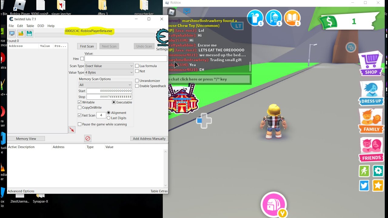 How To Make Cheatengine Undetectable In Games That Scan For String Value Youtube - roblox cheat engine strings