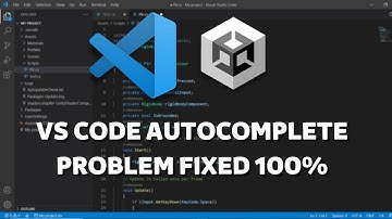 how to fix vs code autocomplete problem in unity