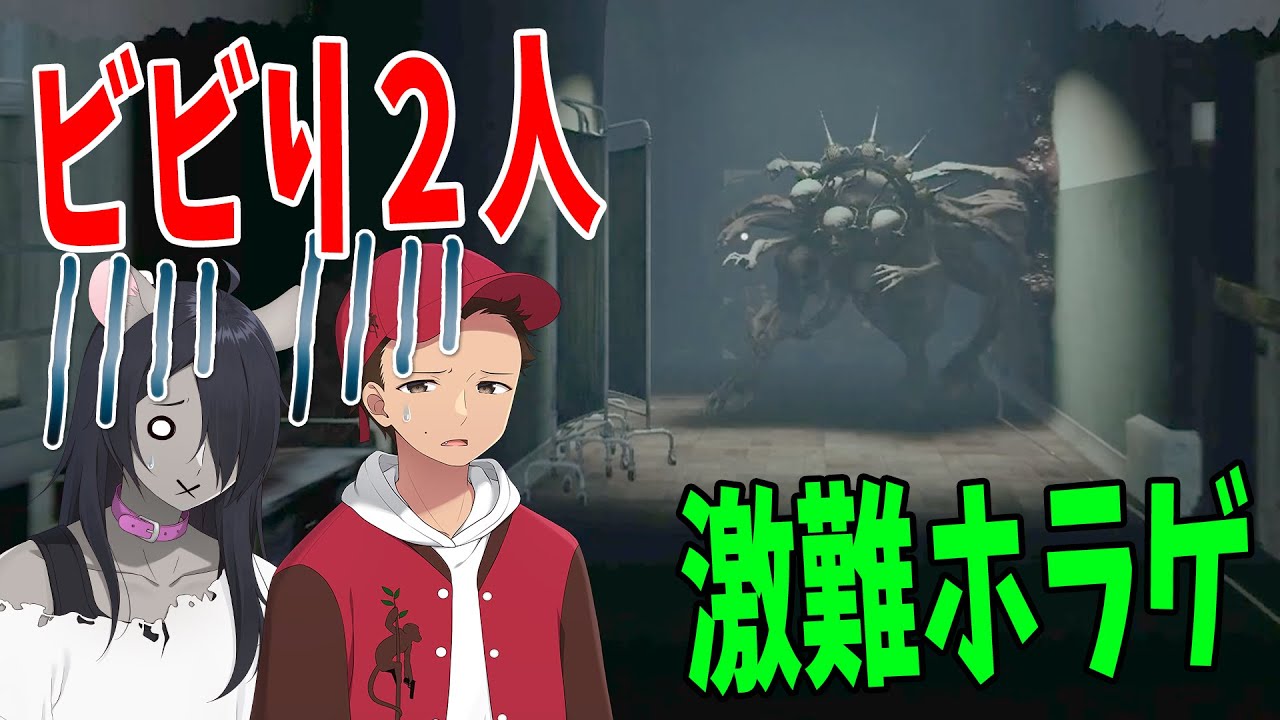 4人で協力して廊下に徘徊する化け物から逃げる激難ホラゲーを打開し