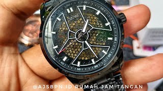 Jam Tangan Mechanical Analog Pria Stainless Steel Strap - 9225