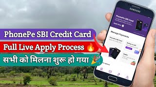 PhonePe SBI Select Black Credit Card Live Apply Process 🔥 | Phonepe Credit Card Live Apply 