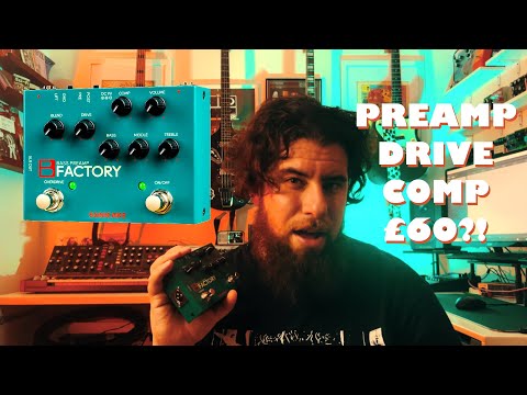 B Factory Bass Preamp Overdrive Pedal with EQ Compression