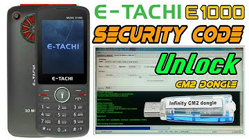 E Tachi E 1000 Password 100% Unlock CM2 Dongle SCR