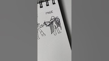 How to draw body with (Hand, knife, Magic) #drawing #tutorial #stickman #fpy