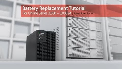 CyberPower Battery Replacement Tutorial for Online Series 2,000-3,000VA (Tower)