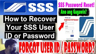 How To Self Reset My SSS Password / SSS Online - SSS Tagalog / Forget SSS User and Password , SSS