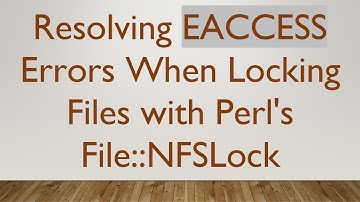 Resolving EACCESS Errors When Locking Files with Perl