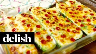 How To Make Pizza Zucchini Boats | Delish