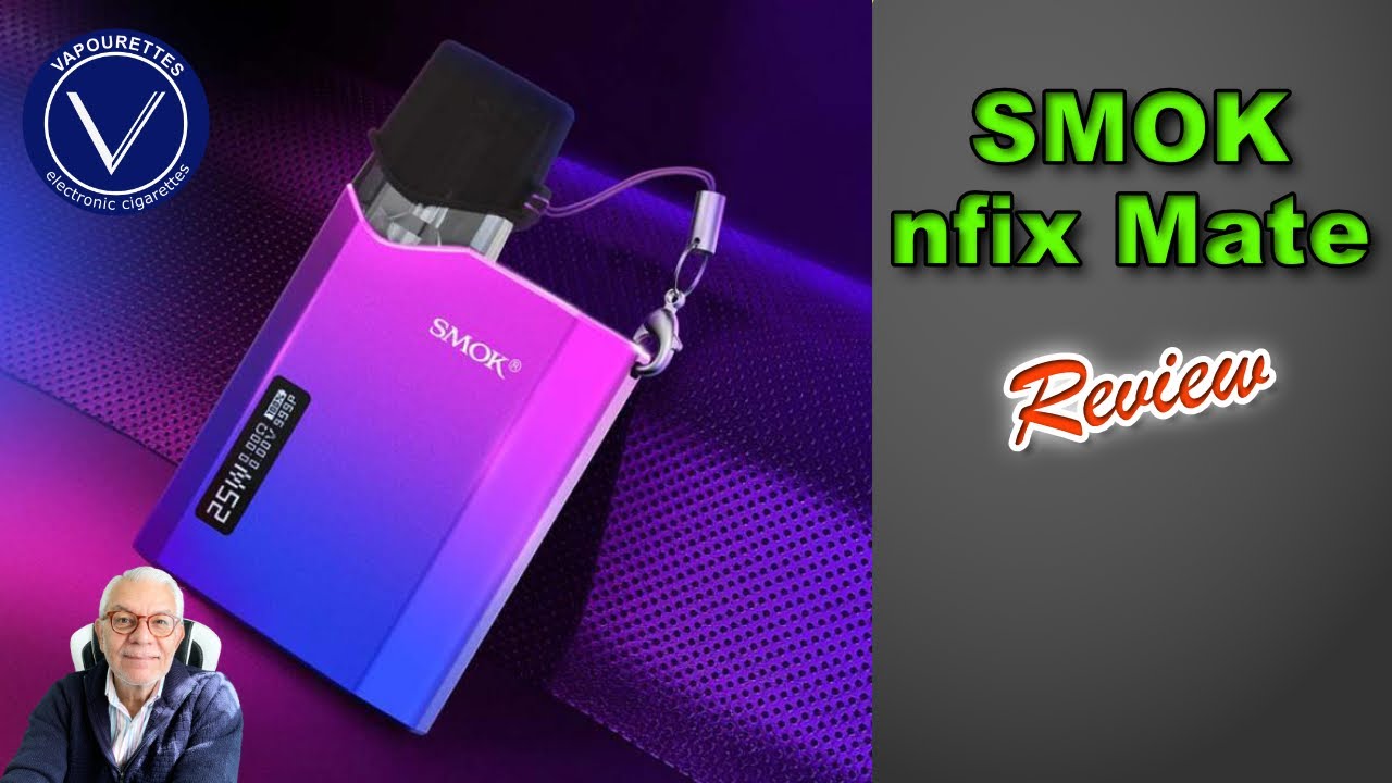 SMOK nfix mate Vape Pod Mod review. 1100mAh battery, 2x Pods (mesh & DC ...