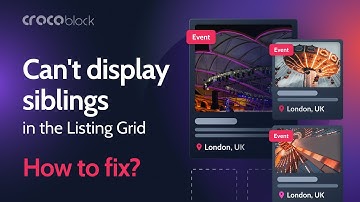 Cannot Display Siblings in the Listing Grid | Troubleshoot