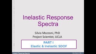 Inelastic Response Spectra, Part I: Elastic and Inelastic SDOF Spectra