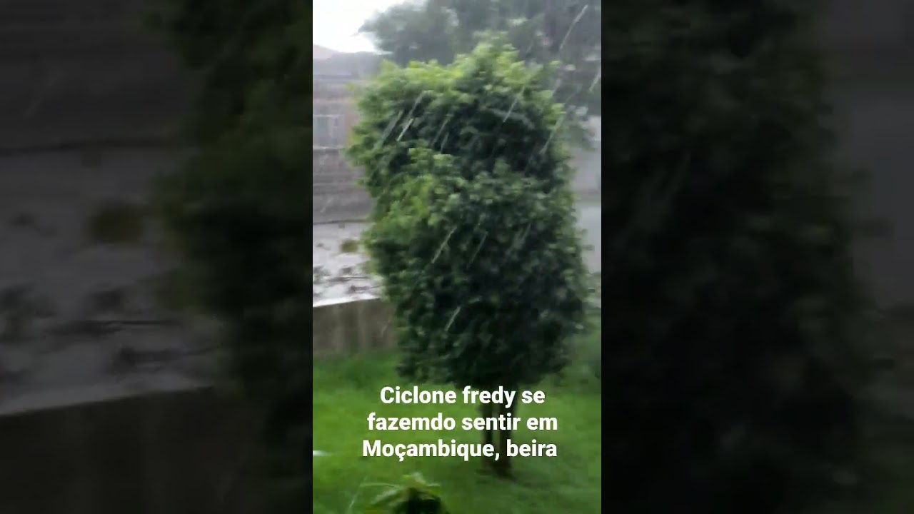 ciclone fredy em Moçambique província de sofala cidade da Beira com chuvas fortes