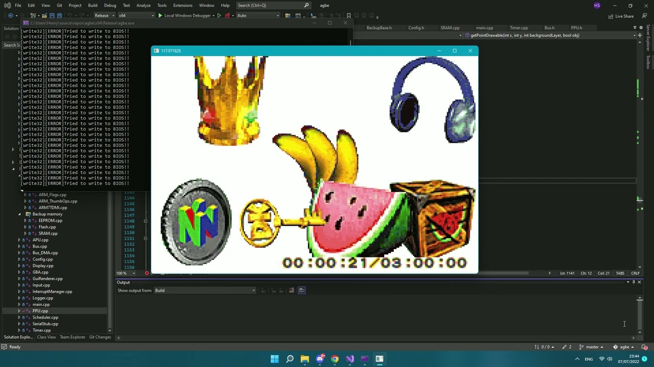 agbe running AGS aging cartridge