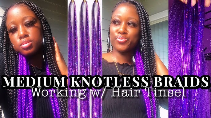 Y'all know I can't go without my hair glitter #hairglitter #hair, glitter braids