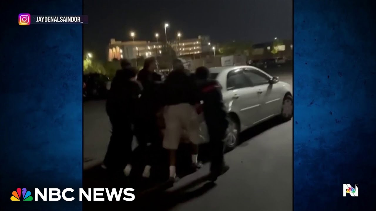 Massachusetts high school students jump into action to help woman with broken down car