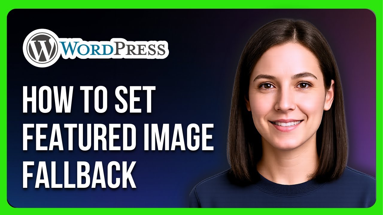 How to Set Featured Image Fallback in WordPress Theme - YouTube