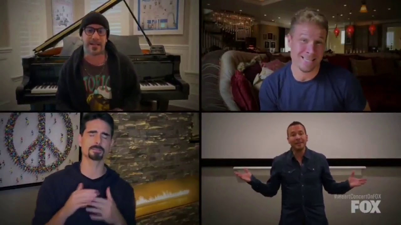 backstreet boys singing i want it that way in self isolation but it’s