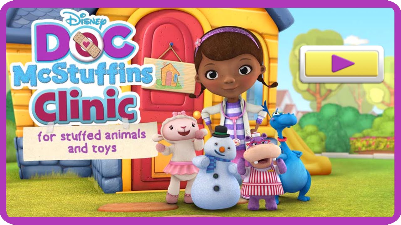 Playing Doc Mcstuffins Clinic For Stuff Animals And Toys Youtube