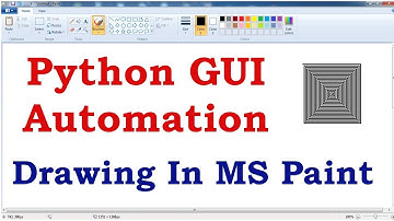 Python GUI Automation | Drawing Automatically In Paint Application