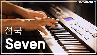 정국(Jung Kook) - Seven  피아노 연주와 악보 정보 / 중상급(체르니 30후반 정도) / 역시 피아노랑 너무 잘 어울림 // 피아노하트