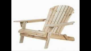 Adirondack Folding Chair Wood By Merry Garden.avi