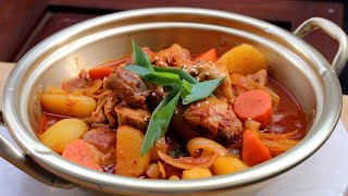 [닭도리탕] Korean Spicy Chicken Stew | Dakdoritang | Easy & Simple Recipe | So Yummy & Tasty |아줌마 Ajumma