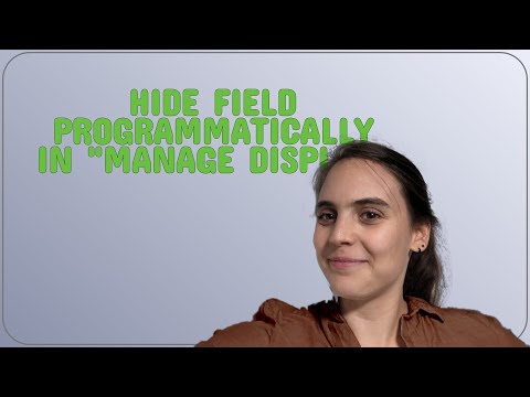 Drupal: Hide field
