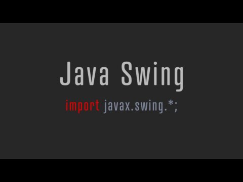 Java Swing.Swing Introduction.