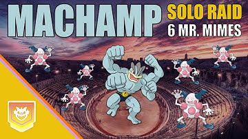 6 MR. MIMES VS. SOLO MACHAMP RAID, NO WEATHER BOOST!