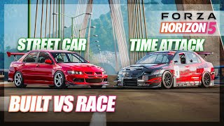 Forza Horizon 5  Built vs Race (Mitsubishi Evo)