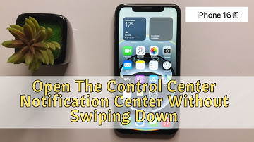 How to Open The Control Center Notification Center Without Swiping Down iPhone 16e #new