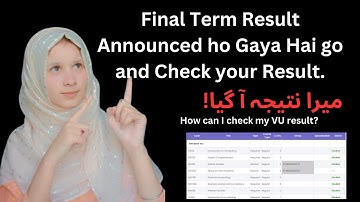 Good News VU officially announced final term spring 2023 result date