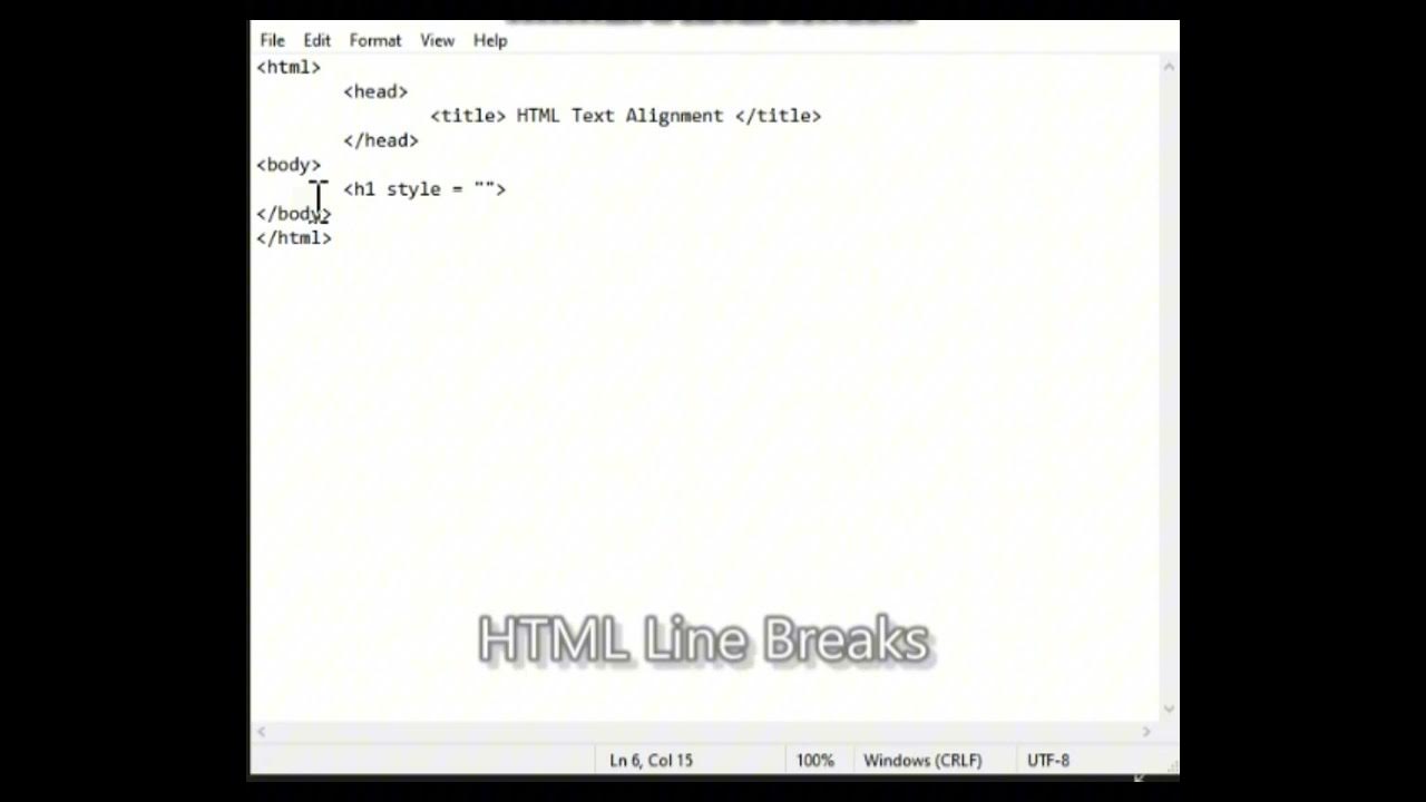 HTML Text Alignment - YouTube