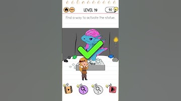 Brain Test 2 Quest for Brainiac Level 19   Find a way to activate the statue #braintest2
