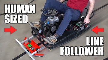 I Built a Human-Sized Line Follower Robot