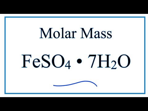 Video: Hva er molmassen til KAl so4 2 * 12h2o?