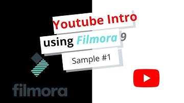 Simple sample/ youtube intro/ with Filmora 9