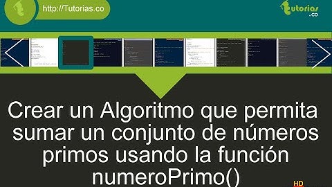 funciones – pseudocodigo (suma de numeros primos)