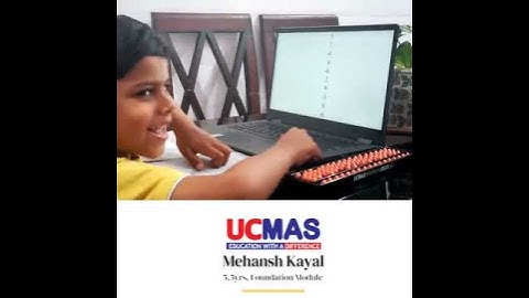 1 digit 10 rows addition subtraction by Mehansh Kayal, 5.5 yrs. Foundation Modules. #abacus #ucmas